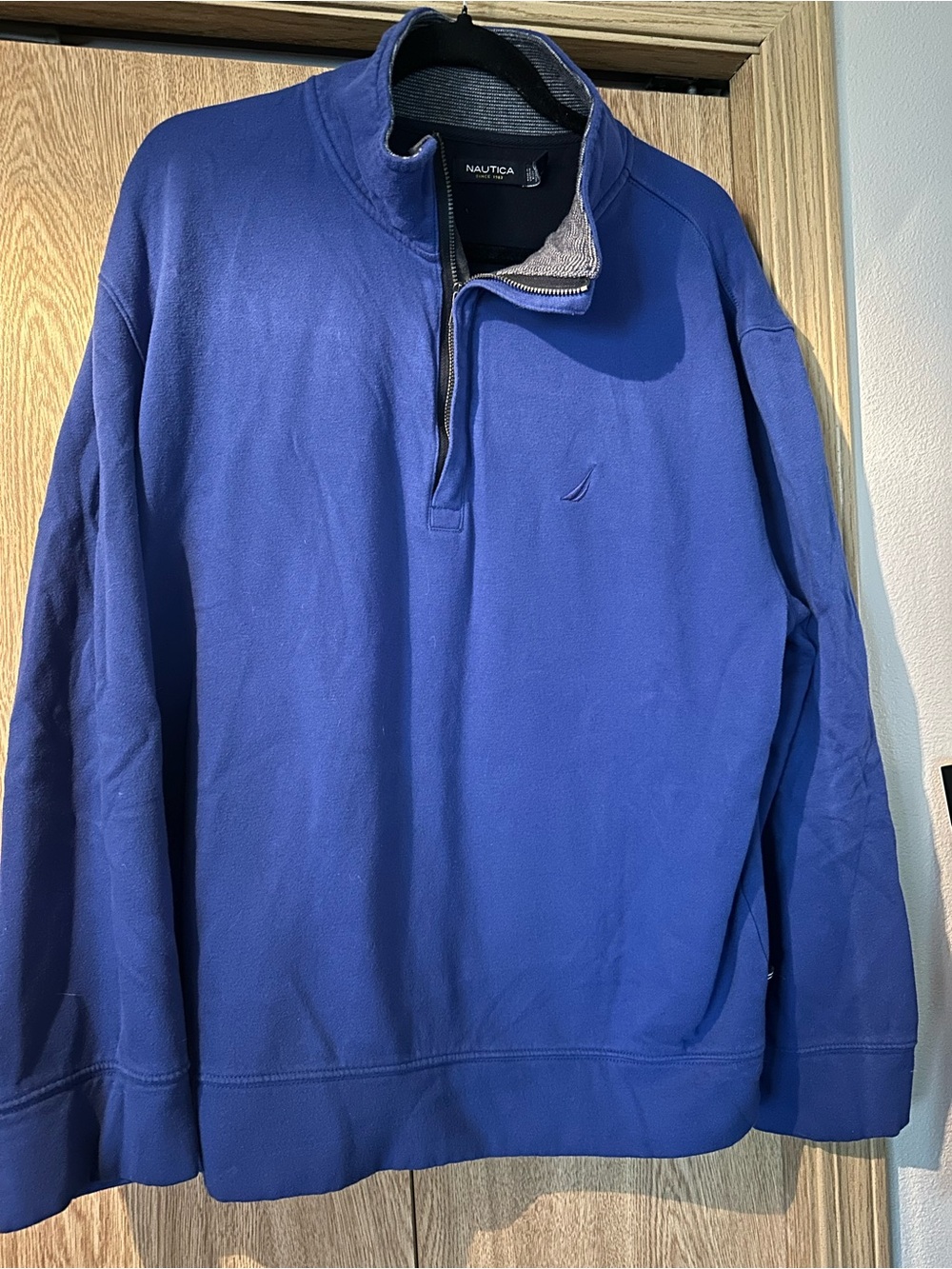 Nautica Men's Royal Blue Quarter-Zip Sweater Pullover